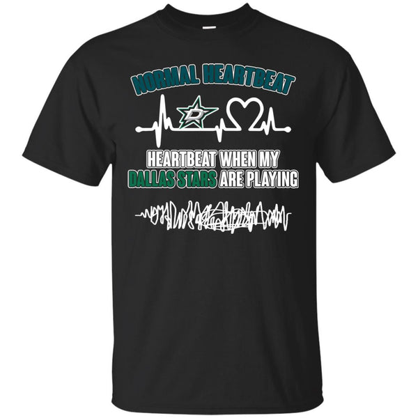 Dallas Stars T shirts Heartbeat When My Dallas Stars Playing Hoodies Sweatshirts