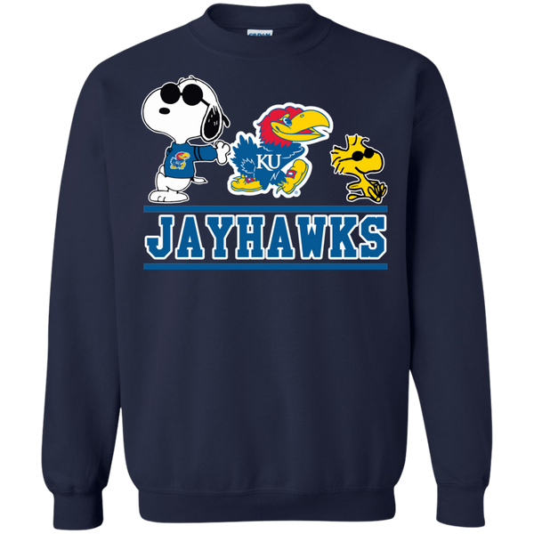 Kansas Jayhawks T shirts Snoopy Hoodies Sweatshirts