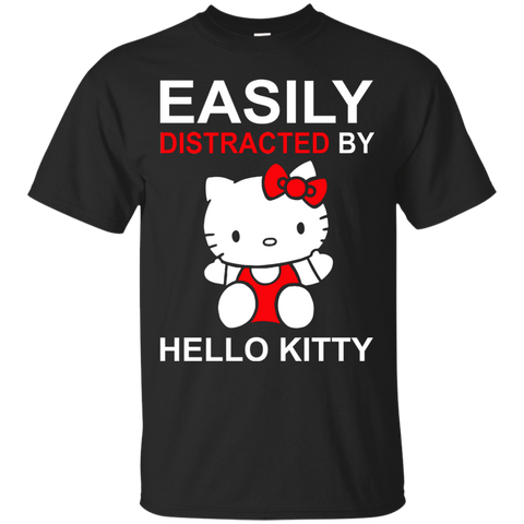 Hello Kitty T shirts Easily Distracted By Hoodies Sweatshirts