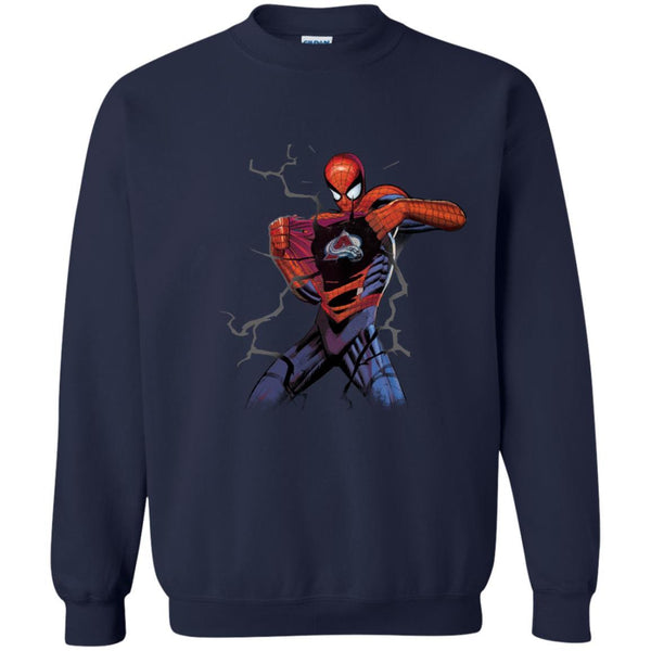 Colorado Avalanche T shirts Spiderman Hoodies Sweatshirts