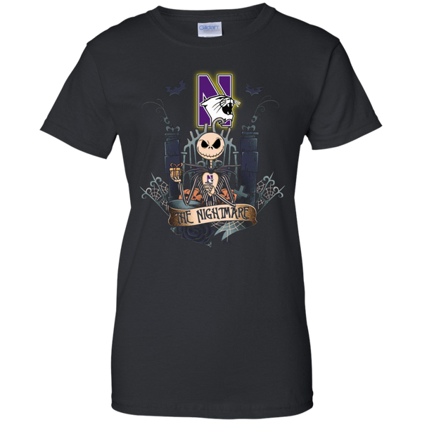 Halloween Northwestern wildcats T shirts The Nightmare Hoodies Sweatshirts