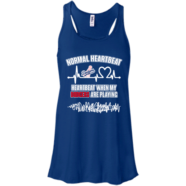 Los Angeles Dodgers T shirts Heartbeat When My Dodgers Playing Hoodies Sweatshirts