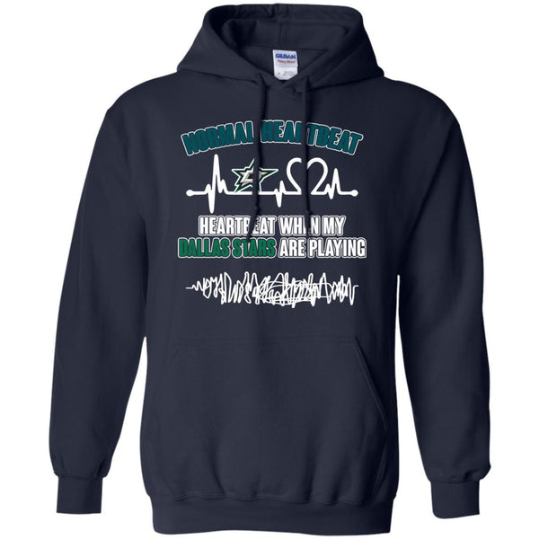 Dallas Stars T shirts Heartbeat When My Dallas Stars Playing Hoodies Sweatshirts