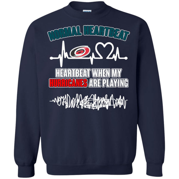 Carolina Hurricanes T shirts Heartbeat When My Hurricanes Playing Hoodies Sweatshirts