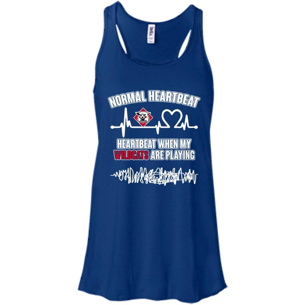 Davidson Wildcats T shirts Heartbeat When My Wildcats Playing Hoodies Sweatshirts