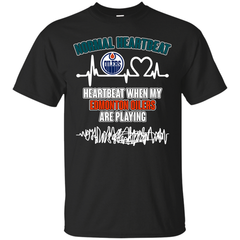 Edmonton Oilers T shirts Heartbeat When My Edmonton Oilers Playing Hoodies Sweatshirts