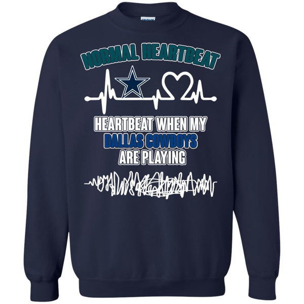 Dallas Cowboys T shirts Heartbeat When My Dallas Cowboys Playing Hoodies Sweatshirts
