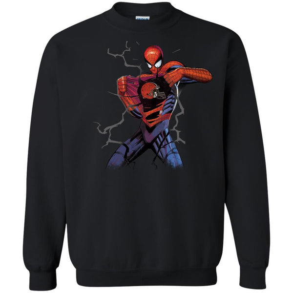 Cleveland Browns T shirts Spiderman Hoodies Sweatshirts