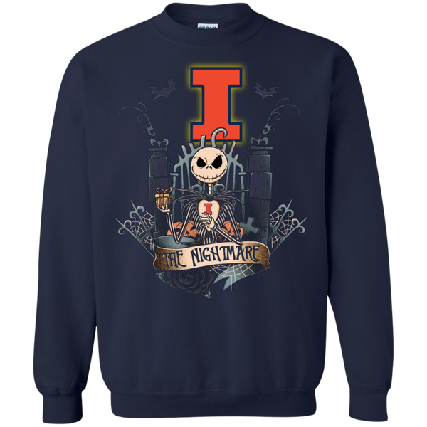 Halloween Illinois Fighting Illini T shirts The Nightmare Hoodies Sweatshirts