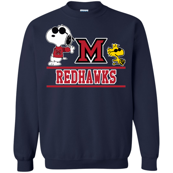 Miami (OH) Redhawks T shirts Snoopy Hoodies Sweatshirts