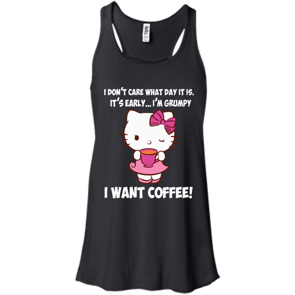 Hello Kitty T shirts I Want Coffee Hoodies Sweatshirts