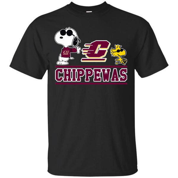 Central Michigan Chippewas T shirts Snoopy Hoodies Sweatshirts