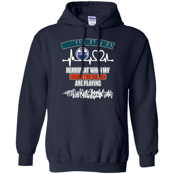 Edmonton Oilers T shirts Heartbeat When My Edmonton Oilers Playing Hoodies Sweatshirts