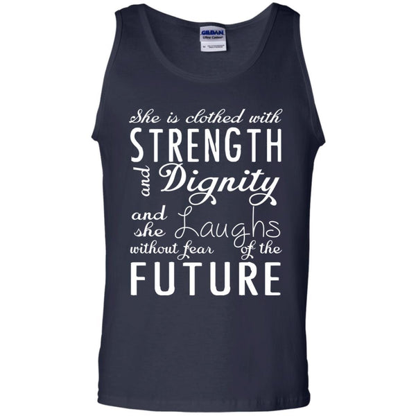 Christian Jesus T shirts She Is Clothed With Strength Hoodies Sweatshirts