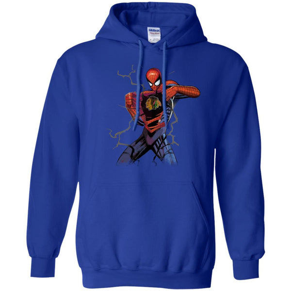 Chicago Blackhawks T shirts Spiderman Hoodies Sweatshirts