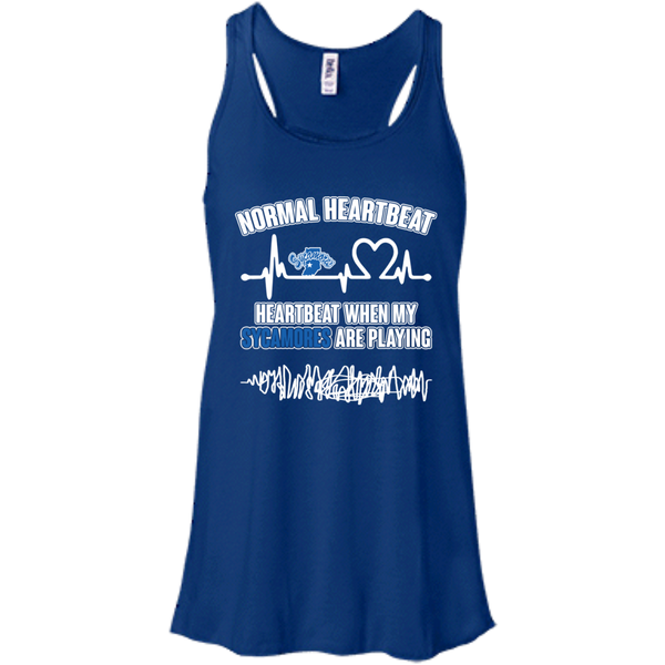 Indiana State Sycamores T shirts Heartbeat When My Sycamores Playing Hoodies Sweatshirts