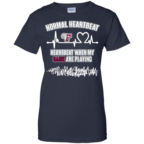 Fordham Rams T shirts Heartbeat When My Rams Playing Hoodies Sweatshirts