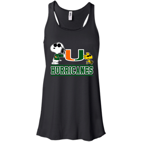 Miami (FL) Hurricanes T shirts Snoopy Hoodies Sweatshirts