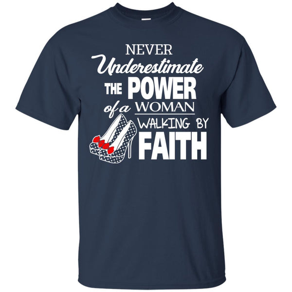 Christian Jesus T shirts Power Of A Woman Walking By Faith Hoodies Sweatshirts