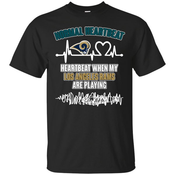 Los Angeles Rams T shirts Heartbeat When My Los Angeles Rams Playing Hoodies Sweatshirts