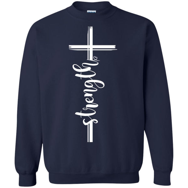 Christian Jesus T shirts Strength Cross Hoodies Sweatshirts