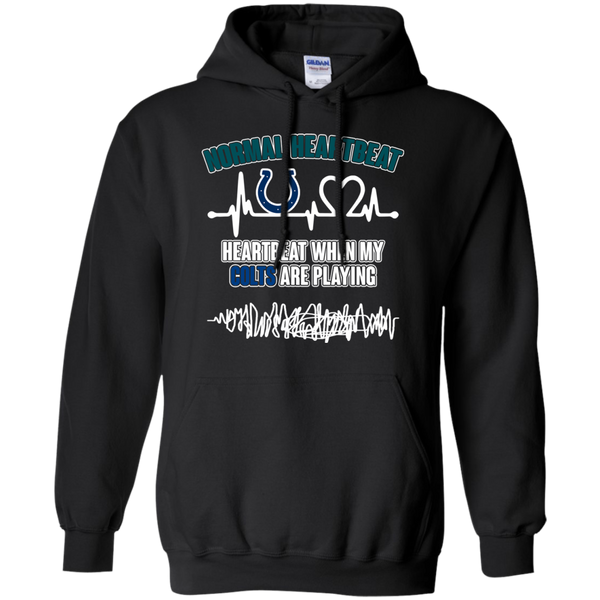 Indianapolis Colts T shirts Heartbeat When My Colts Playing Hoodies Sweatshirts