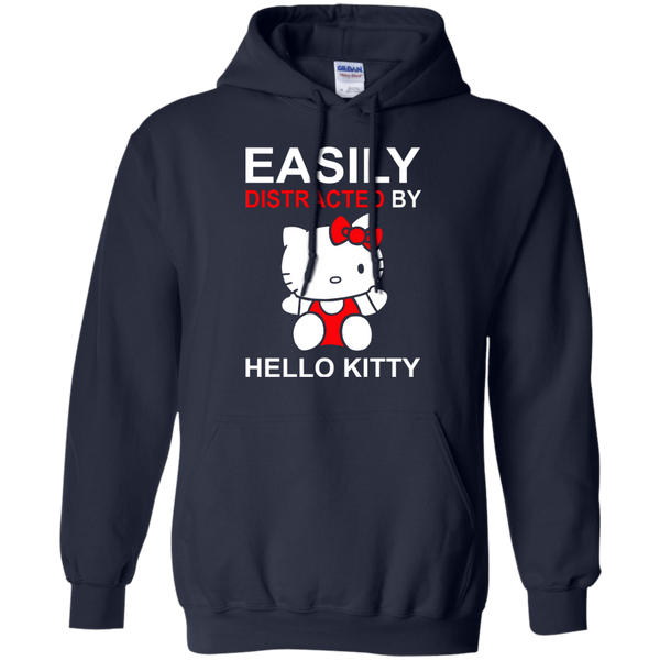 Hello Kitty T shirts Easily Distracted By Hoodies Sweatshirts