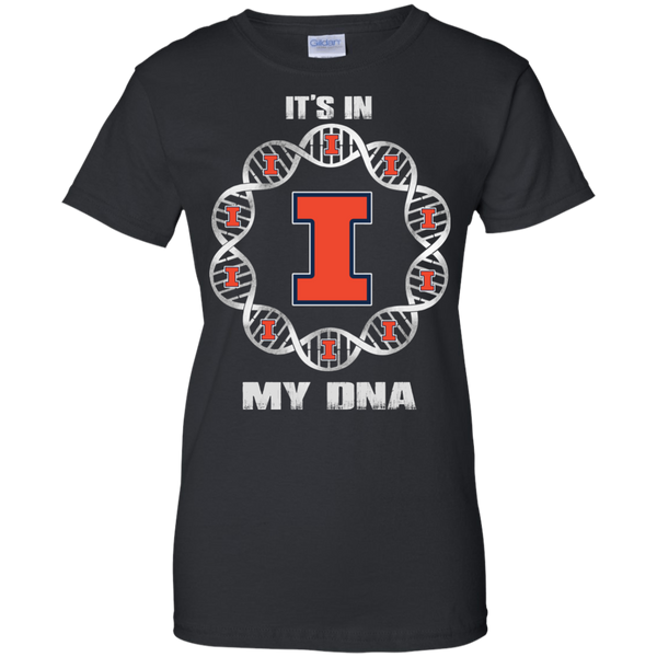 Illinois Fighting Illini T shirts It's In My DNA Hoodies Sweatshirts