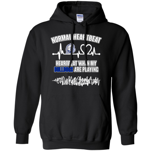 Drake Bulldogs T shirts Heartbeat When My Bulldogs Playing Hoodies Sweatshirts