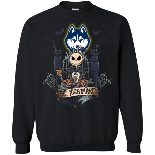 Halloween Connecticut Huskies T shirts The Nightmare Hoodies Sweatshirts
