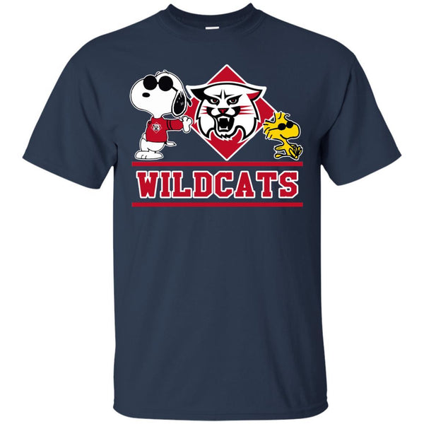Davidson Wildcats T shirts Snoopy Hoodies Sweatshirts