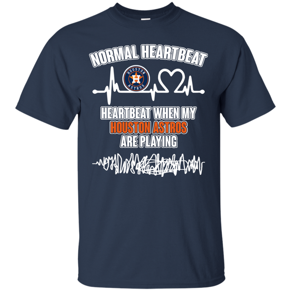 Houston Astros T shirts Heartbeat When My Houston Astros Playing Hoodies Sweatshirts