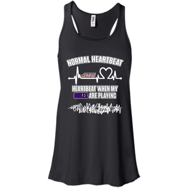 James Madison Dukes T shirts Heartbeat When My Dukes Playing Hoodies Sweatshirts