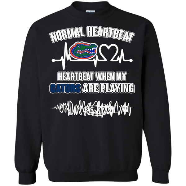 Florida Gators T shirts Heartbeat When My Gators Playing Hoodies Sweatshirts