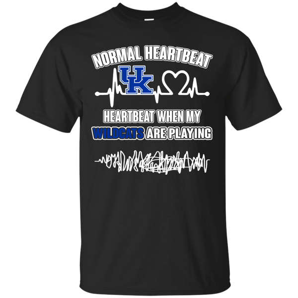 Kentucky Wildcats T shirts Heartbeat When My Wildcats Playing Hoodies Sweatshirts