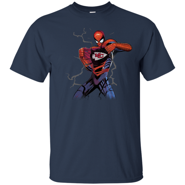 Kansas City Chiefs T shirts Spiderman Hoodies Sweatshirts