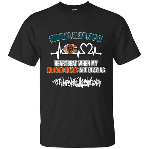 Chicago Bears T shirts Heartbeat When My Chicago Bears Playing Hoodies Sweatshirts