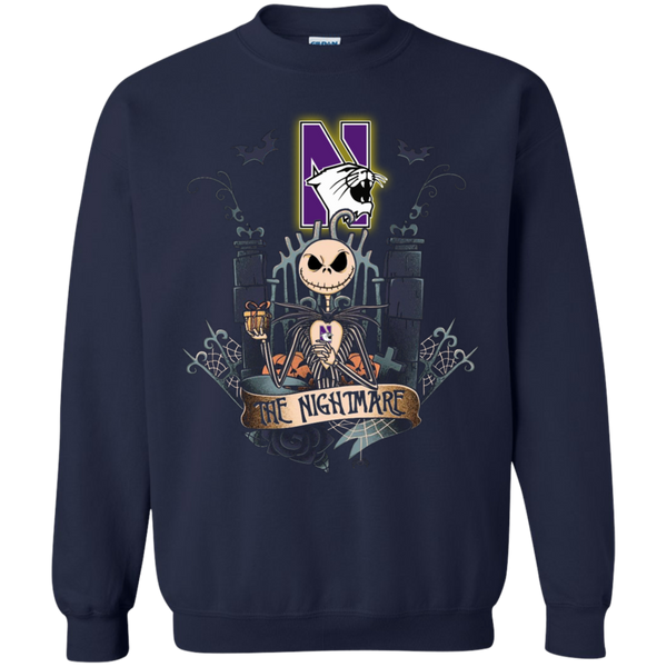 Halloween Northwestern wildcats T shirts The Nightmare Hoodies Sweatshirts