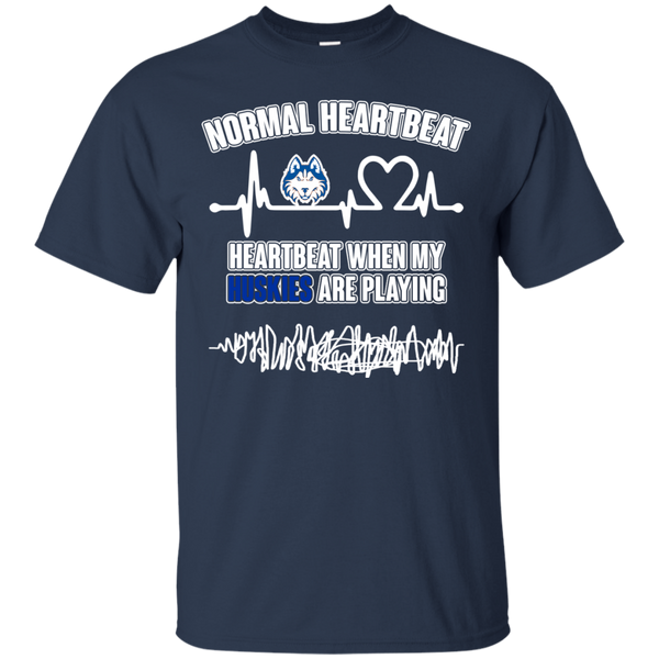 Houston Baptist Huskies T shirts Heartbeat When My Huskies Playing Hoodies Sweatshirts
