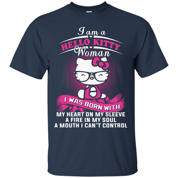 Hello Kitty T shirts Was Born With My Heart On My Sleeve Hoodies Sweatshirts