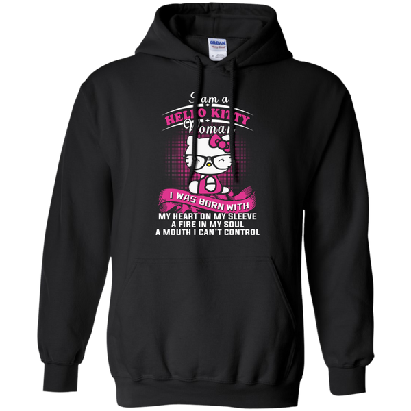 Hello Kitty T shirts Was Born With My Heart On My Sleeve Hoodies Sweatshirts