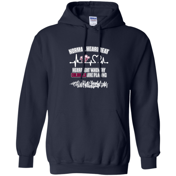 Eastern Kentucky Colonels T shirts Heartbeat When My Colonels Playing Hoodies Sweatshirts
