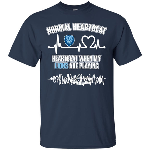 Columbia Lions T shirts Heartbeat When My Lions Playing Hoodies Sweatshirts