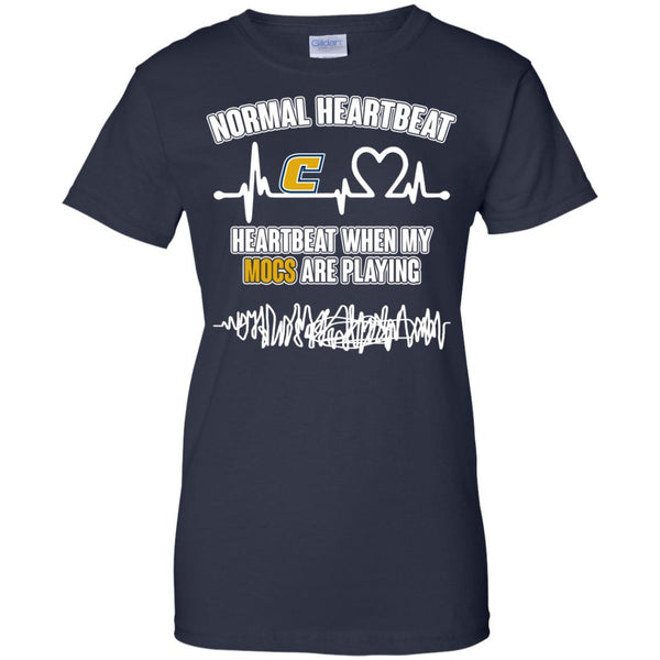 Chattanooga Mocs T shirts Heartbeat When My Mocs Playing Hoodies Sweatshirts