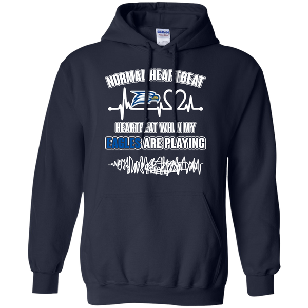 Georgia Southern Eagles T shirts Heartbeat When My Eagles Playing Hoodies Sweatshirts