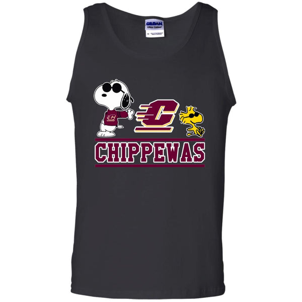 Central Michigan Chippewas T shirts Snoopy Hoodies Sweatshirts