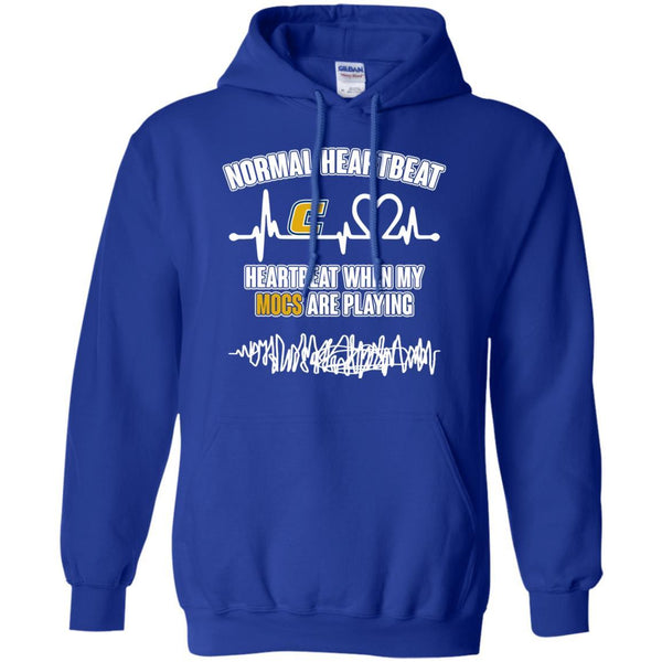 Chattanooga Mocs T shirts Heartbeat When My Mocs Playing Hoodies Sweatshirts