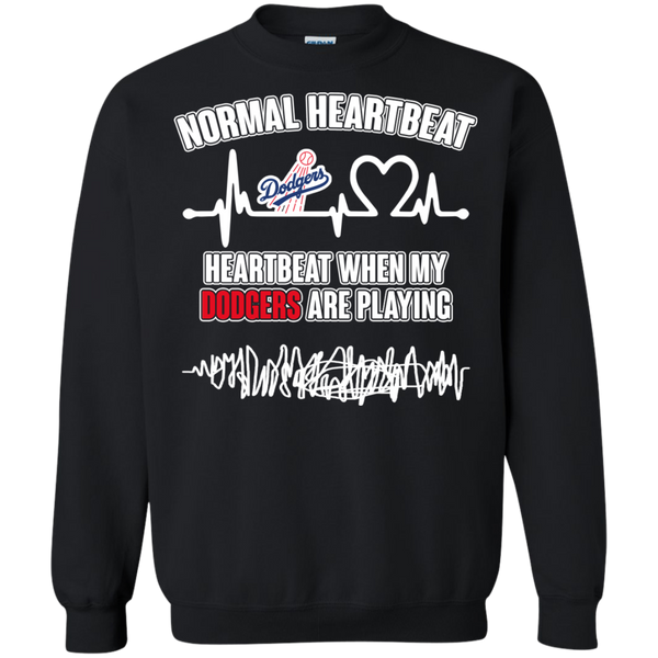 Los Angeles Dodgers T shirts Heartbeat When My Dodgers Playing Hoodies Sweatshirts
