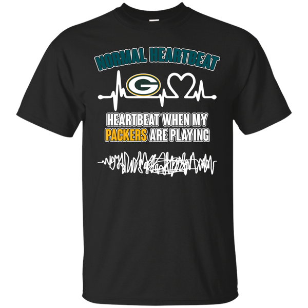 Green Bay Packers T shirts Heartbeat When My Packers Playing Hoodies Sweatshirts