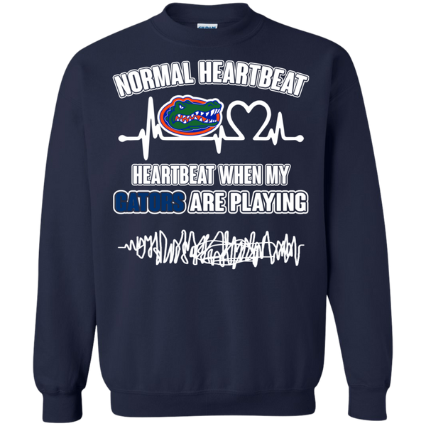 Florida Gators T shirts Heartbeat When My Gators Playing Hoodies Sweatshirts